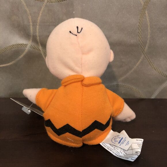 Vintage Peanuts Charlie Brown Mini Bean Bag Toy Plush Applause W/ Tags 8” - Picture 4 of 11